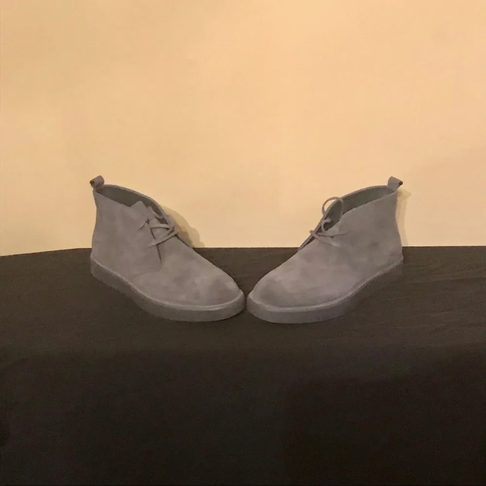Calvin Klein Men's Chukka Boots in Gray Suede
